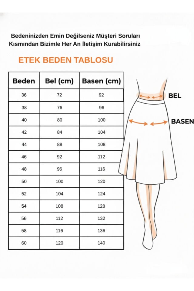 Beli Lastikli Likralı Scuba Desenli Mini Etek 45 cm