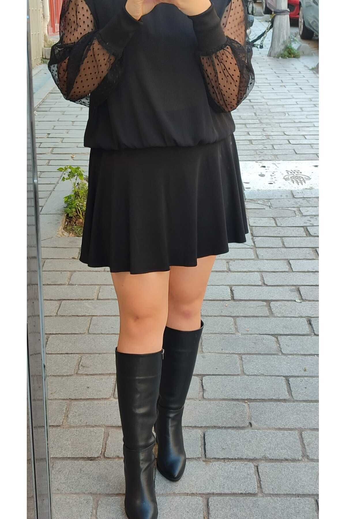 Çelik Örme Penye Şortlu Etek